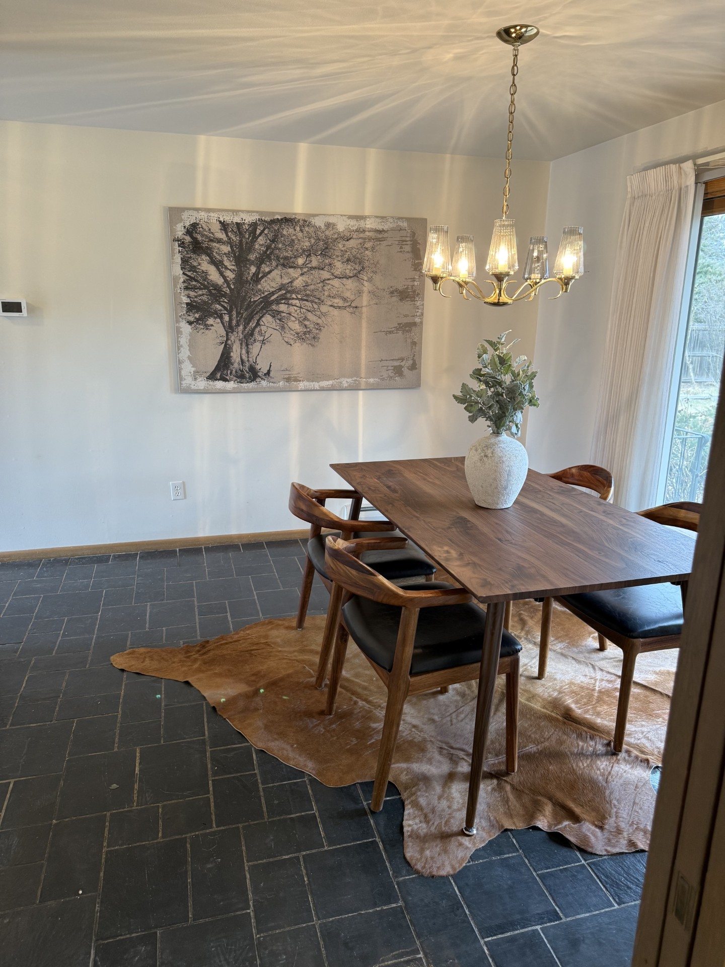 Dining room staged - Boulder KISS Designs