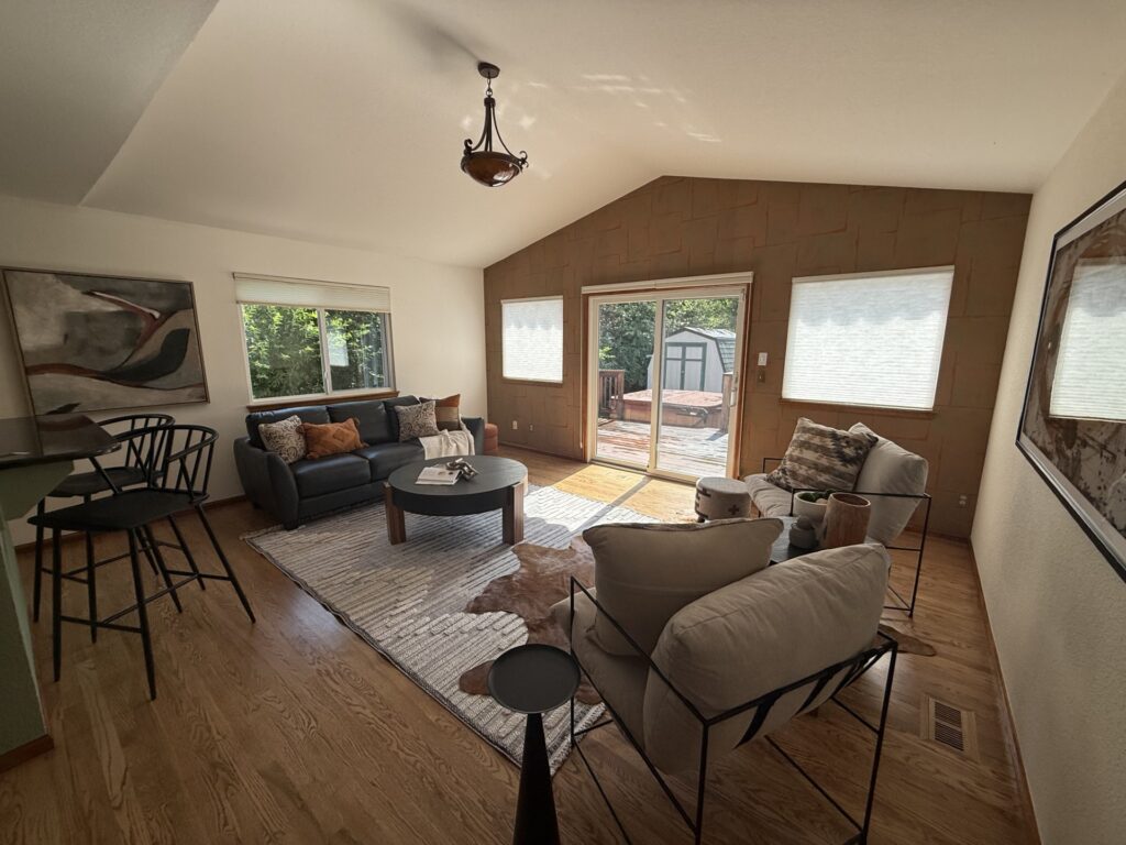 Family room 3 - Louisville CO stage by KISS Designs